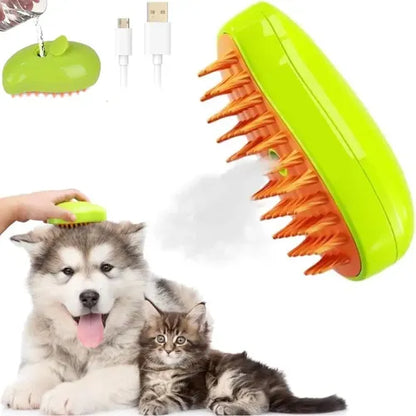 Cepillo Para Mascotas 3 En 1 Vapor